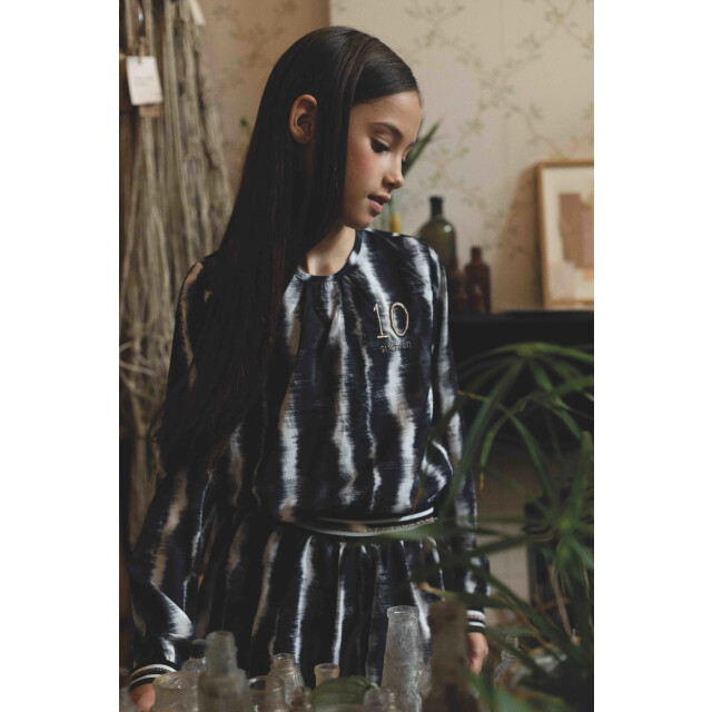 Looxs Revolution Zwart / wit blouse voor meisjes in de kleur 2131-5108-865 large
