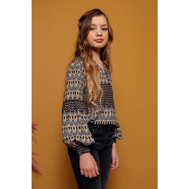 Looxs Revolution Blouse viscose native print voor meisjes in de kleur 2131-5106-961 large