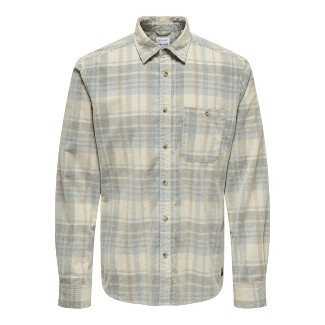 Only & Sons Nelson yarn dye corduroy 22030760-SIL-M large