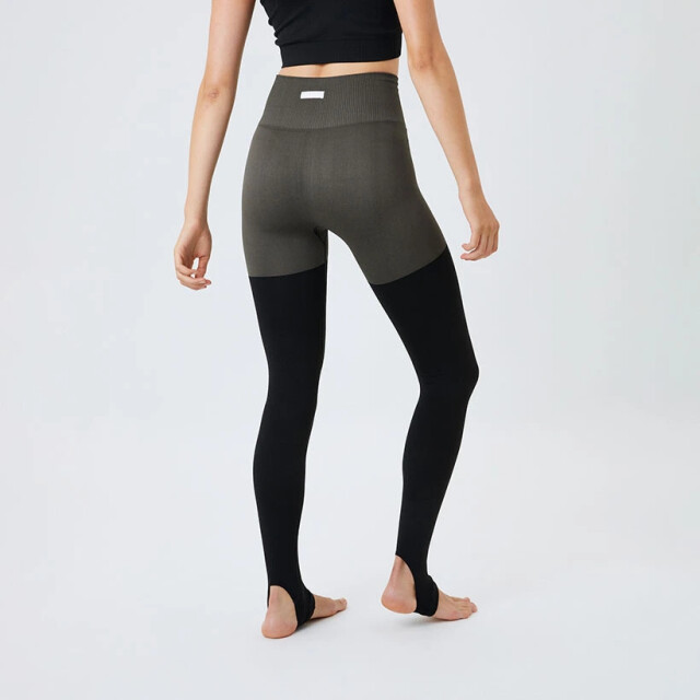 Björn Borg Björn borg sthlm seamless open heel tights – naadloze hoge taille leggings met open hiel in en zwart 10001190-GY013 large