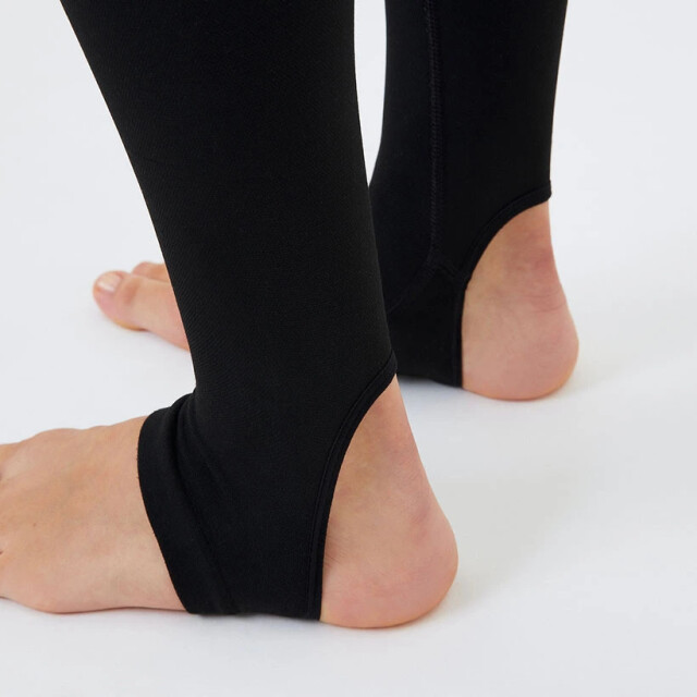 Björn Borg Björn borg sthlm seamless open heel tights – naadloze hoge taille leggings met open hiel in en zwart 10001190-GY013 large