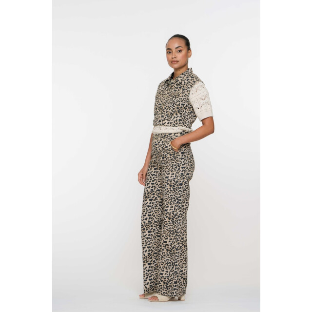 Geisha jeans leopard print 51041-10 720 sand/combi 06511.820.0011 large