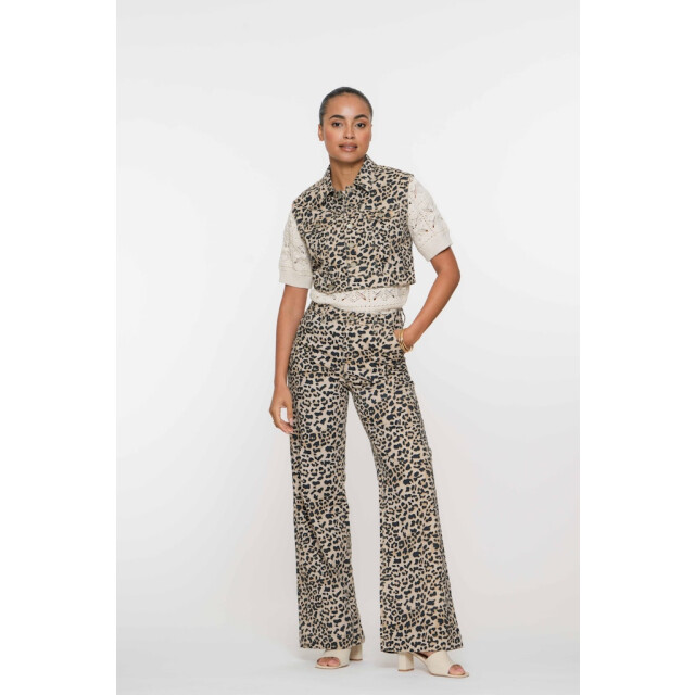 Geisha jeans leopard print 51041-10 720 sand/combi 06511.820.0011 large