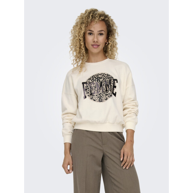 Only onllauren l/s leo o-neck cc swt 15339833 birch 06721.198.0009 large