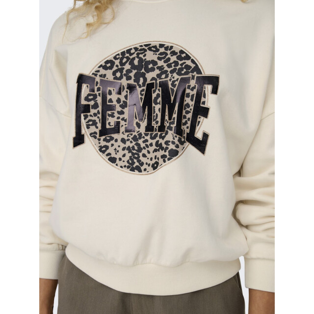 Only onllauren l/s leo o-neck cc swt 15339833 birch 06721.198.0009 large