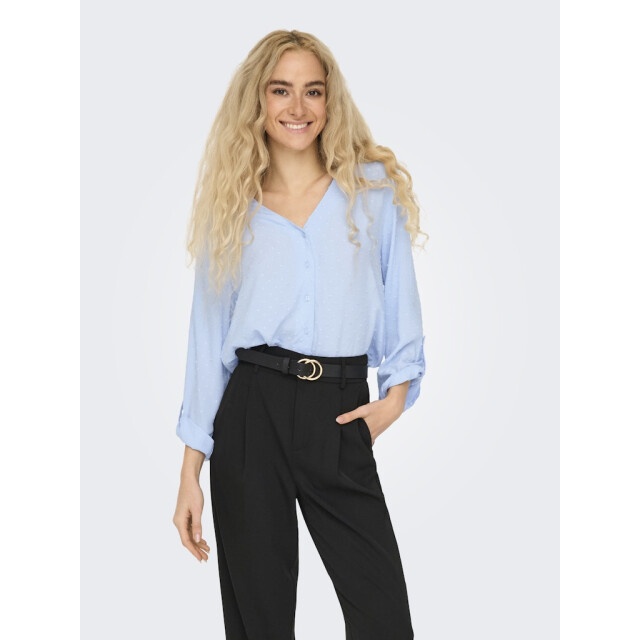 Jacqueline de Yong diana life 7/8 dobby shirt wvn n 15311720 kentucky blue 06615.210.0022 large