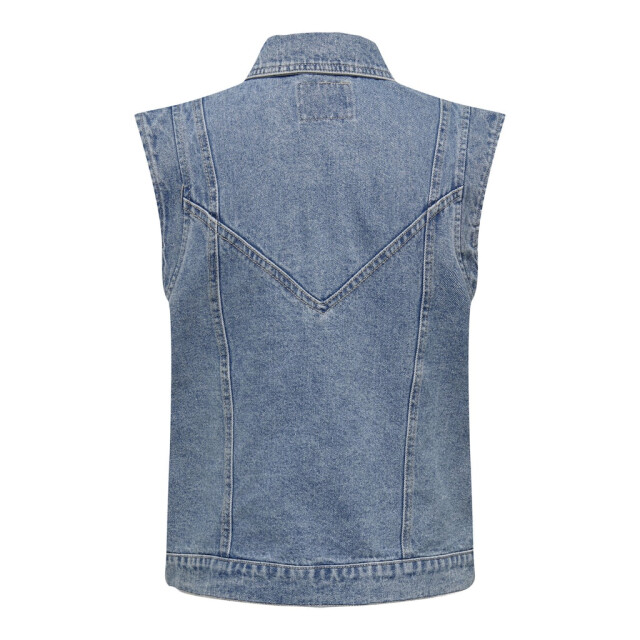 Only onlkennedy sl dnm waistcoat bj noos 15278041 medium blue denim 06226.265.0001 large