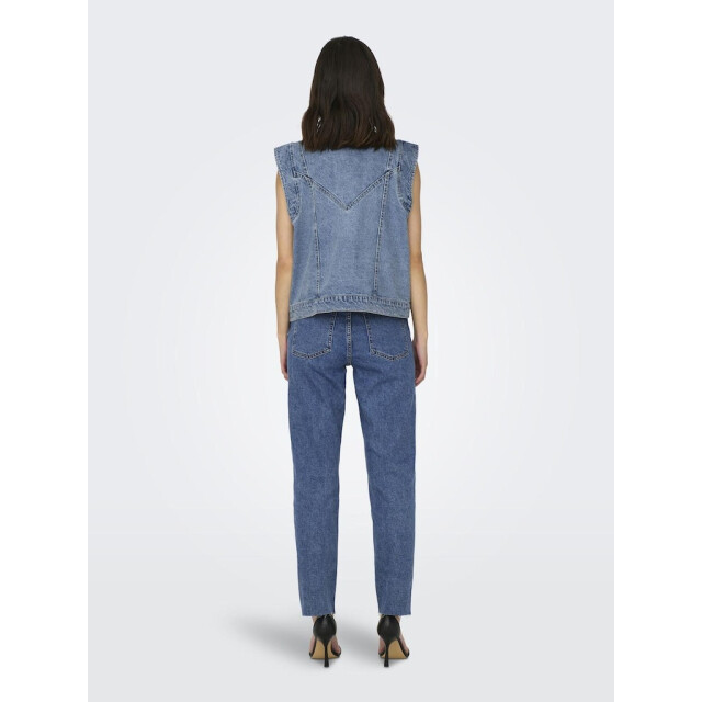 Only onlkennedy sl dnm waistcoat bj noos 15278041 medium blue denim 06226.265.0001 large