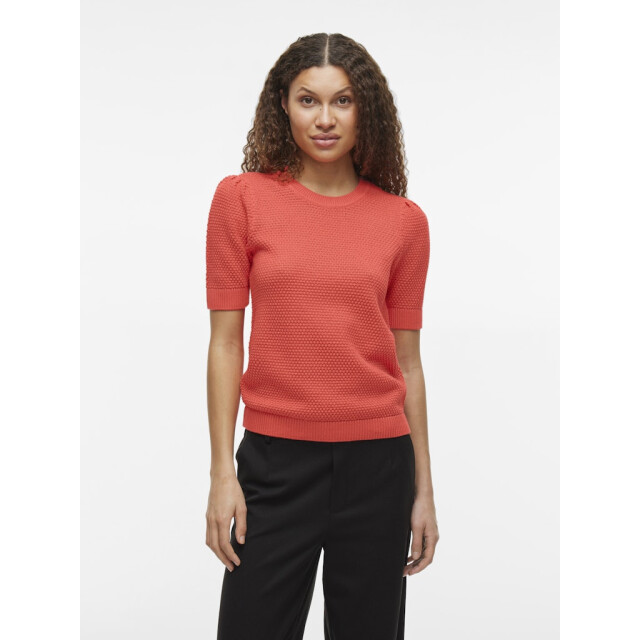 Vila vidalo o-neck s/s knit top noos 14084421 dubarry 06613.540.0006 large