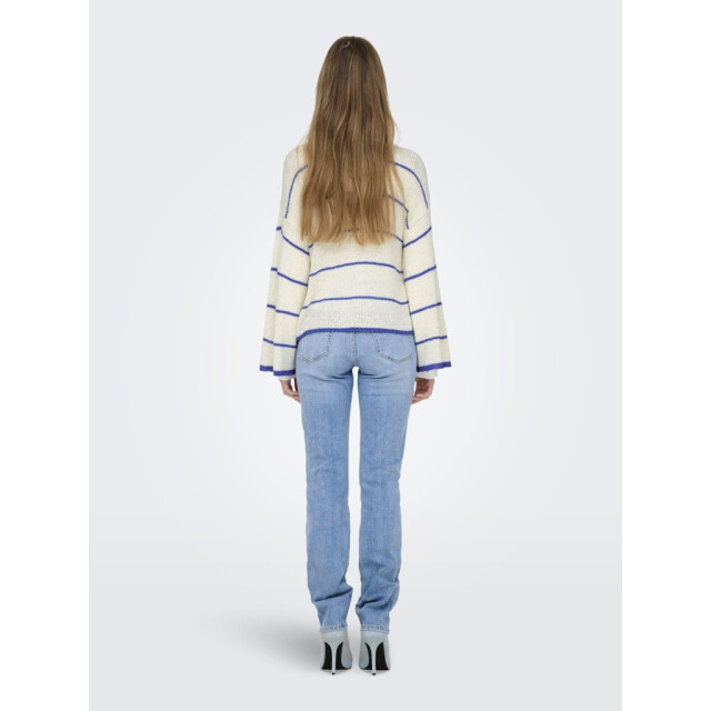 Only onlgeena 7/8 stripe o-neck knt 15321477 cloud dancer 06712.198.0219 large