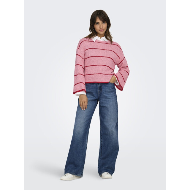 Only onlgeena 7/8 stripe o-neck knt 15321477 quartz 06712.620.0045 large