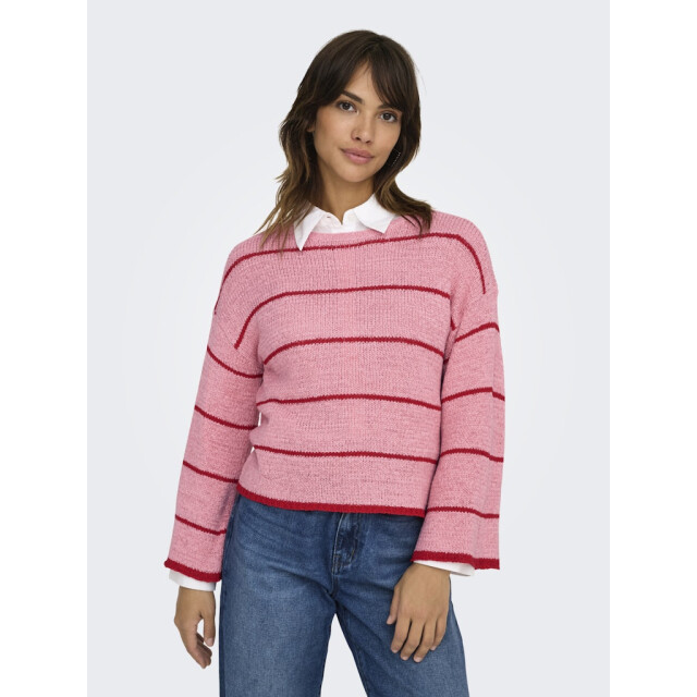 Only onlgeena 7/8 stripe o-neck knt 15321477 quartz 06712.620.0045 large