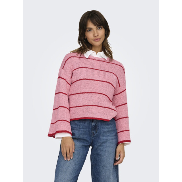 Only onlgeena 7/8 stripe o-neck knt 15321477 quartz 06712.620.0045 large
