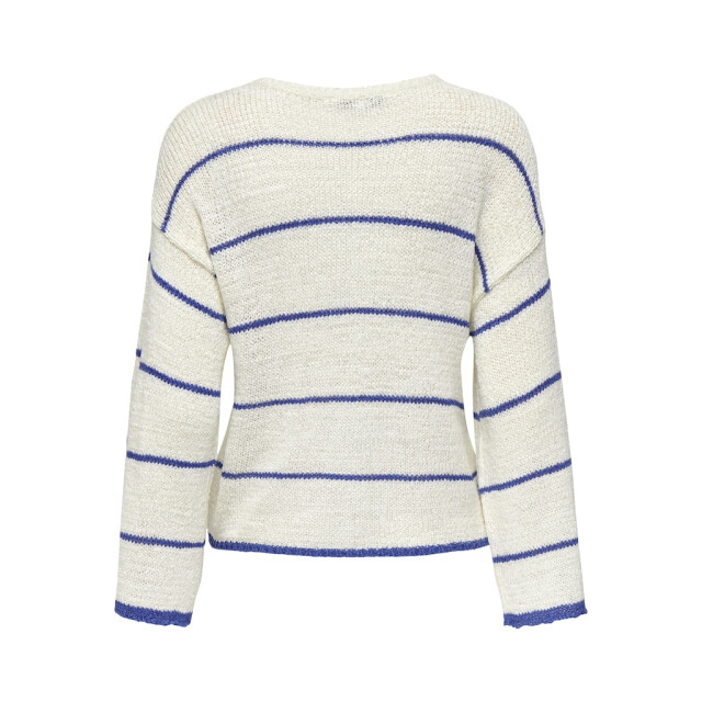 Only onlgeena 7/8 stripe o-neck knt 15321477 cloud dancer 06712.198.0219 large
