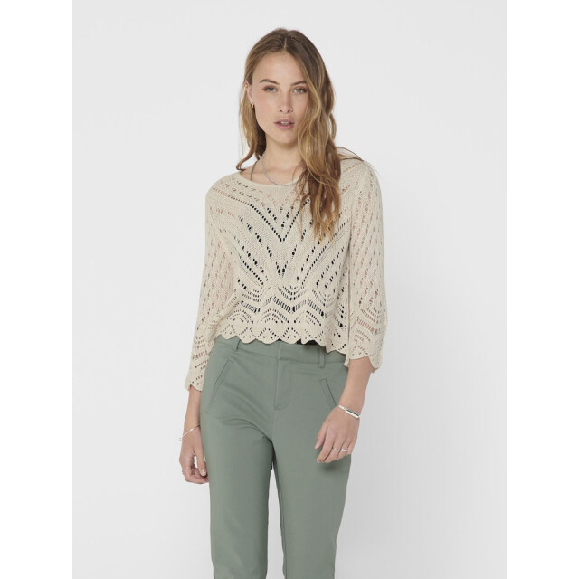 Jacqueline de Yong new sun 3/4 cropped pullover knt 15212788 tapioca 06712.198.0068 large