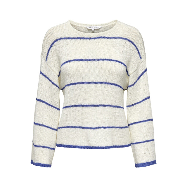 Only onlgeena 7/8 stripe o-neck knt 15321477 cloud dancer 06712.198.0219 large