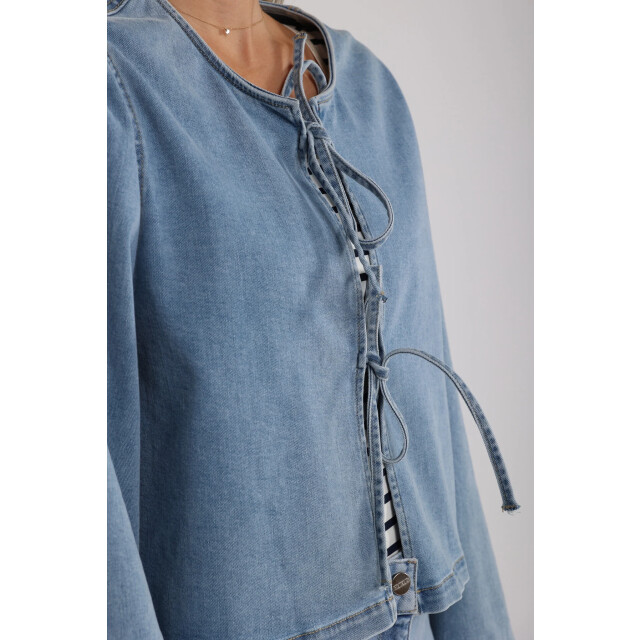 Nukus Nks02067 24 bowy blouse bleached denim NKS02067 24 large