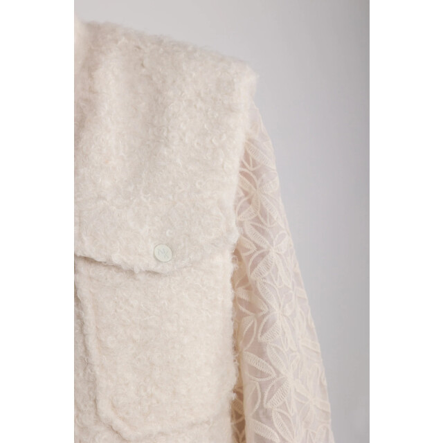 Nukus Nks08006 17 mia gilet boucle off white NKS08006 17 large