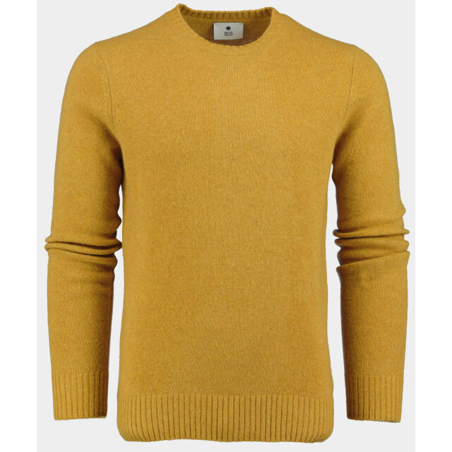 Bos Bright Blue Pullover lambswool o-neck 1150224/421 181946 large