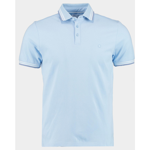 Bos Bright Blue Polo korte mouw brick polo oxford collar 24108br06bo/210 light blue 179832 large