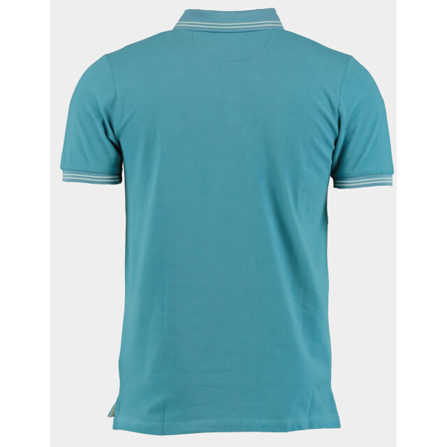 Bos Bright Blue Polo korte mouw jason polo fine pique contras 24108ja01bo/316 dark ocean 179828 large