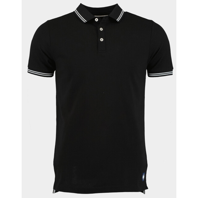 Bos Bright Blue Polo korte mouw jason polo fine pique contras 24108ja01bo/990 black 179827 large