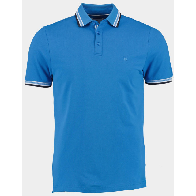 Bos Bright Blue Polo korte mouw brick polo oxford collar 24108br06bo/240 blue 179831 large