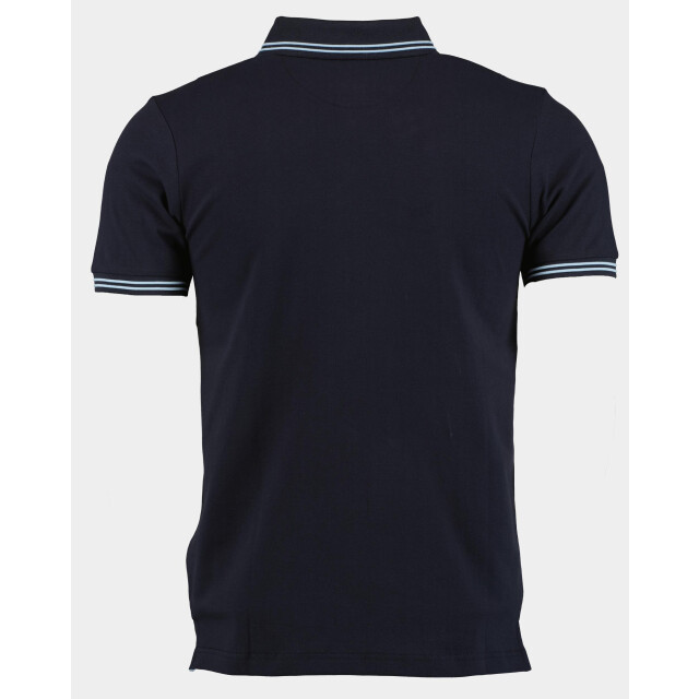 Bos Bright Blue Polo korte mouw jason polo fine pique contras 24108ja01bo/290 179826 large