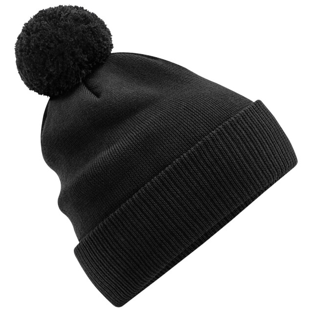 Beechfield Snowstar biologisch katoenen muts UTFK1092_black large