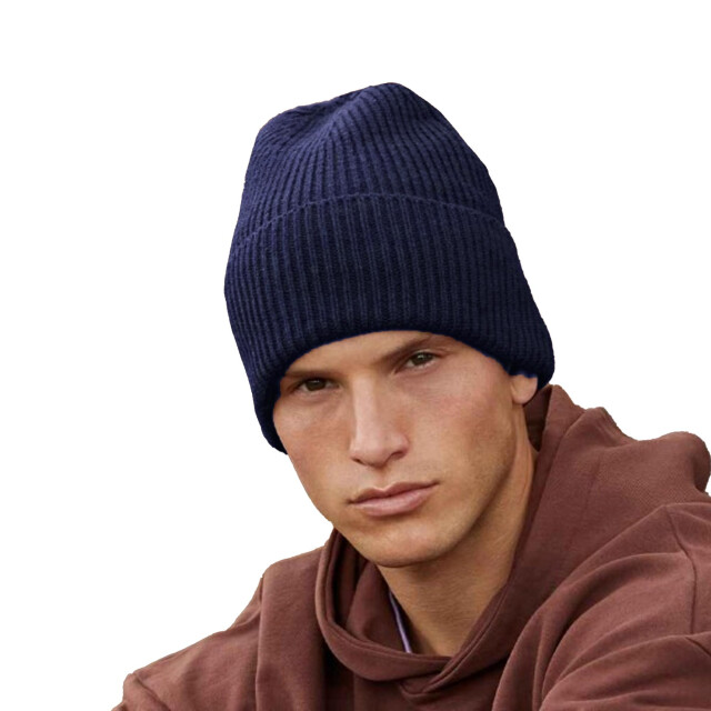 Beechfield Gebreide oversized muts UTFK1106_oxfordnavy large