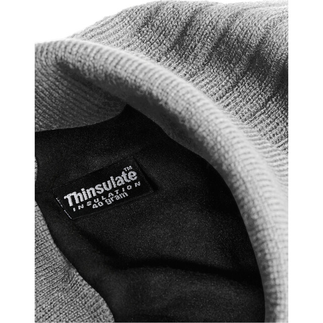 Beechfield Uniseks thinsulate muts voor volwassenen UTFK1464_heathergrey large