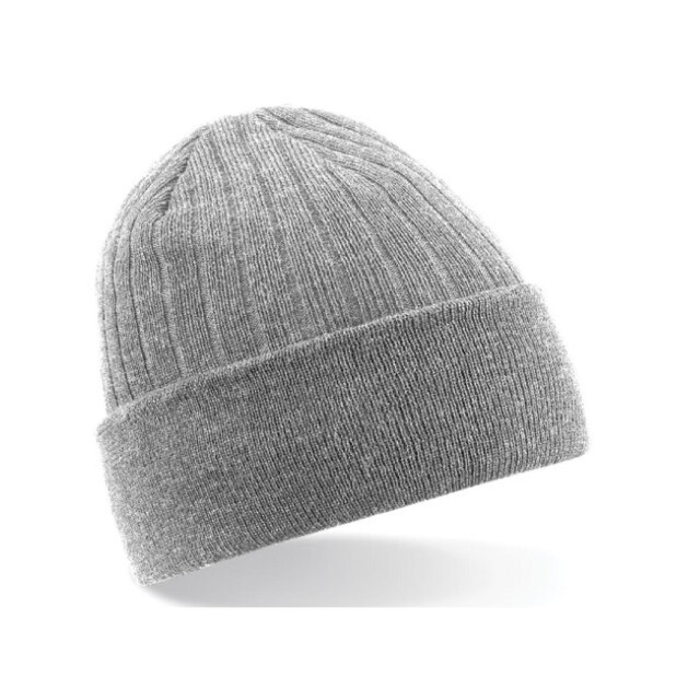 Beechfield Uniseks thinsulate muts voor volwassenen UTFK1464_heathergrey large