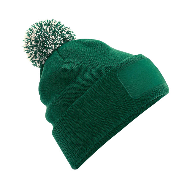 Beechfield Unisex volwassenen snowstar printers beanie UTFK1521_bottlegreenoffwhite large