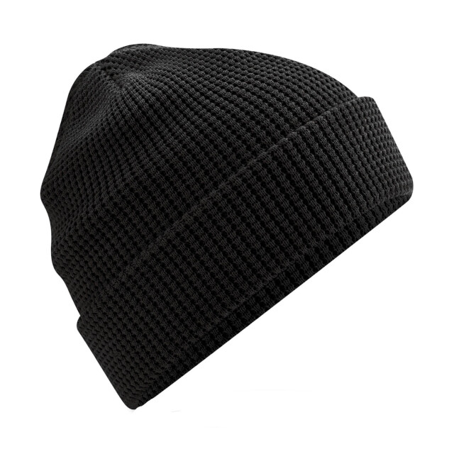 Beechfield Wafelmuts van biologisch katoen UTFK1120_black large
