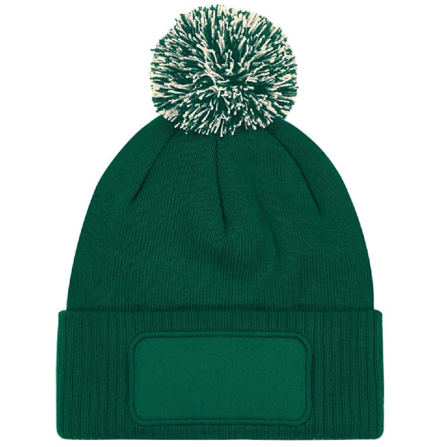 Beechfield Unisex volwassenen snowstar printers beanie UTFK1521_bottlegreenoffwhite large