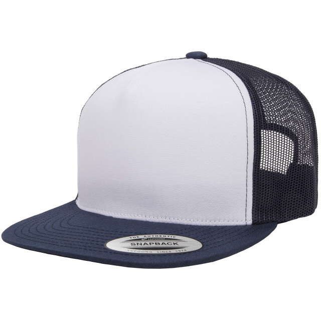 Yupoong Klassieke contrasterende trucker pet UTFK1760_navywhitenavy large