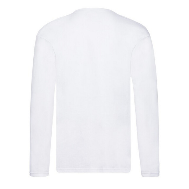 Fruit of the Loom Heren origineel t-shirt met lange mouwen UTFK1869_white large