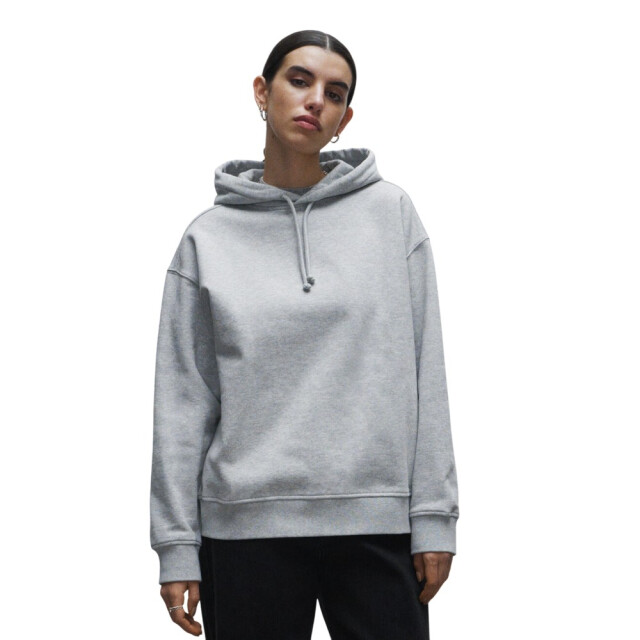 True Blanks Dames effen oversized hoodie UTFK1956_greymelange large