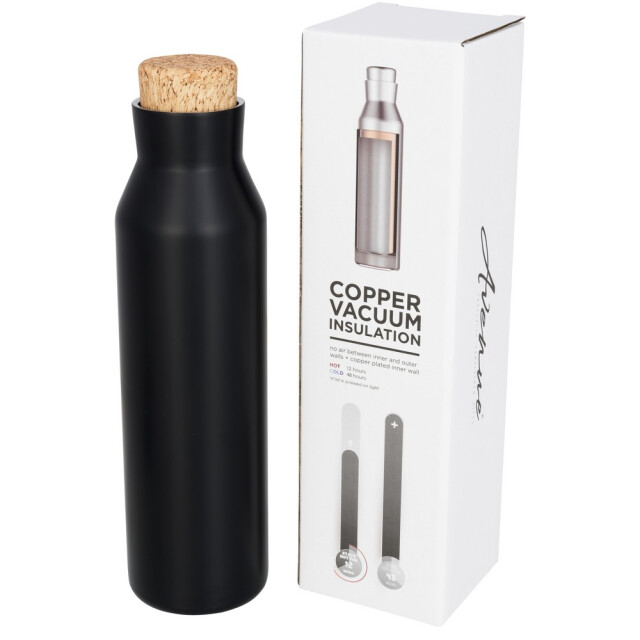 Avenue Norse koperen vacuüm geïsoleerde fles met kurk UTPF2165_black large