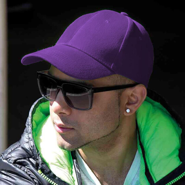 Result Unisex core memphis 6 panel baseball cap UTFK623_purple large