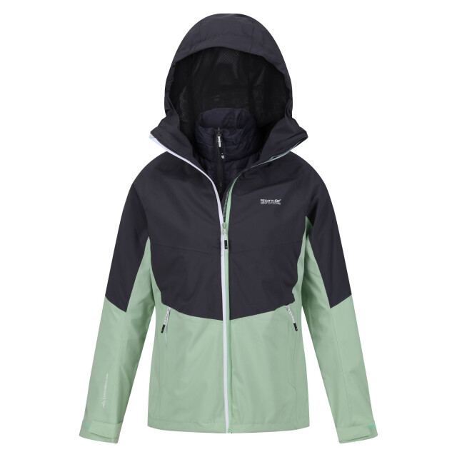 Regatta Dames wentwood viii 2 in 1 jas UTRG8965_quietgreensealgrey large