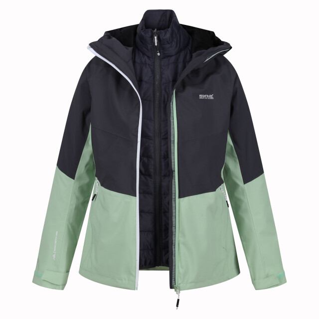 Regatta Dames wentwood viii 2 in 1 jas UTRG8965_quietgreensealgrey large