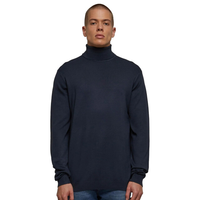 Urban Classics Heren gebreid schildpad hals sweatshirt UTTN1015_navy large