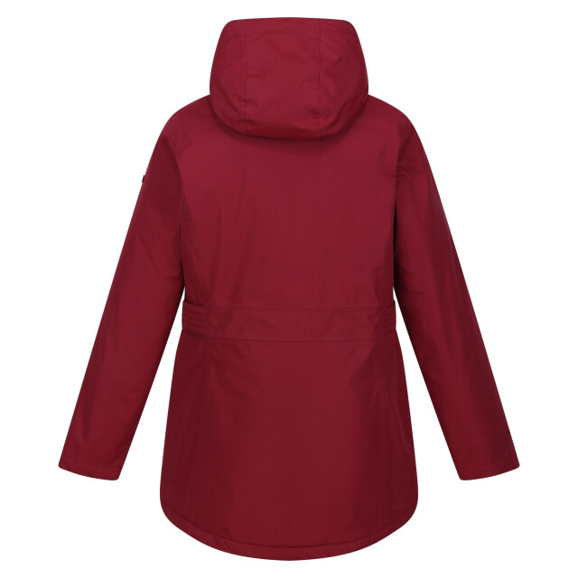 Regatta Dames brenlyn abstract hearts waterdichte jas UTRG9209_cabernet large