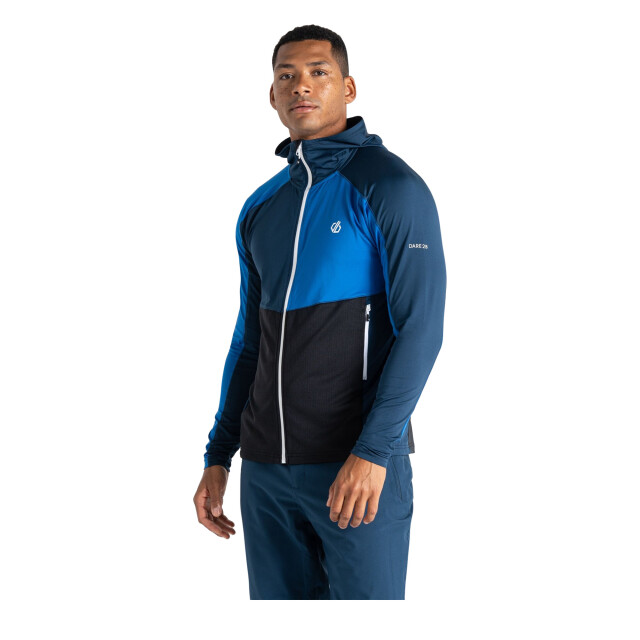 Dare2b Heren assimilate core stretch hooded midlayer UTRG9692_olympianbluemoonlightdenim large