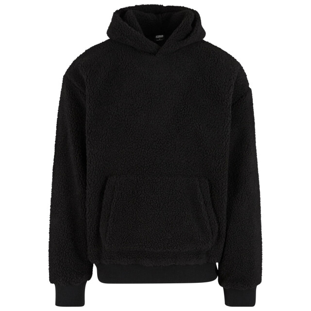 Urban Classics Heren teddy fleece oversized hoodie UTTN1379_black large