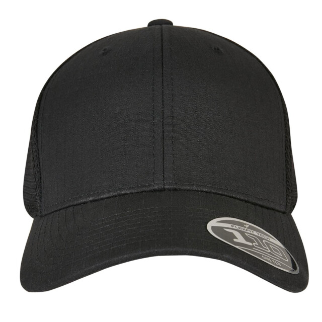Flexfit 110 geborduurde ripstop baseballpet UTTN1144_black large