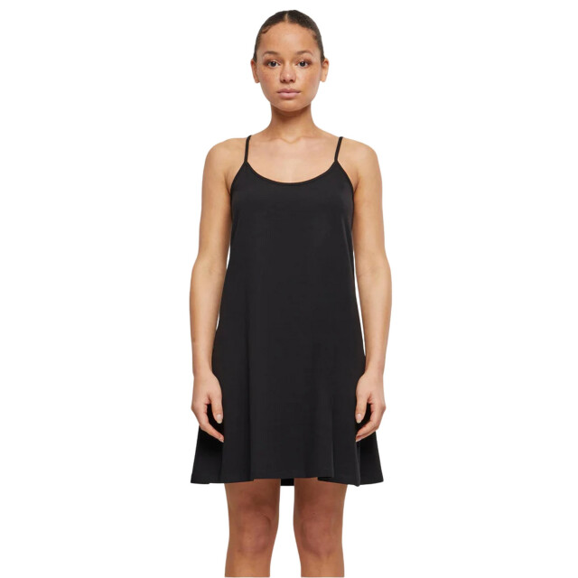 Urban Classics Dames stretch jersey jurk UTTN1538_black large