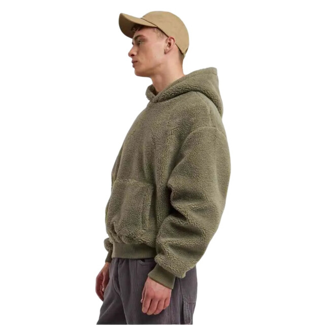 Urban Classics Heren teddy fleece oversized hoodie UTTN1379_palegreen large