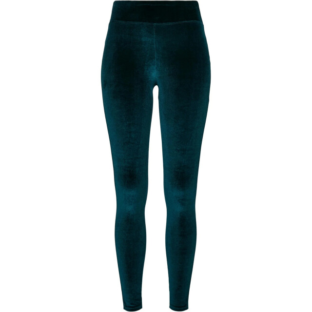 Urban Classics Dames fluwelen legging met hoge taille UTTN393_teal large